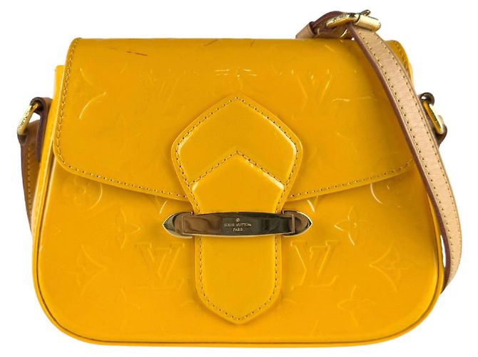 Sac à épaule Monogram Vernis Louis Vuitton Jaune