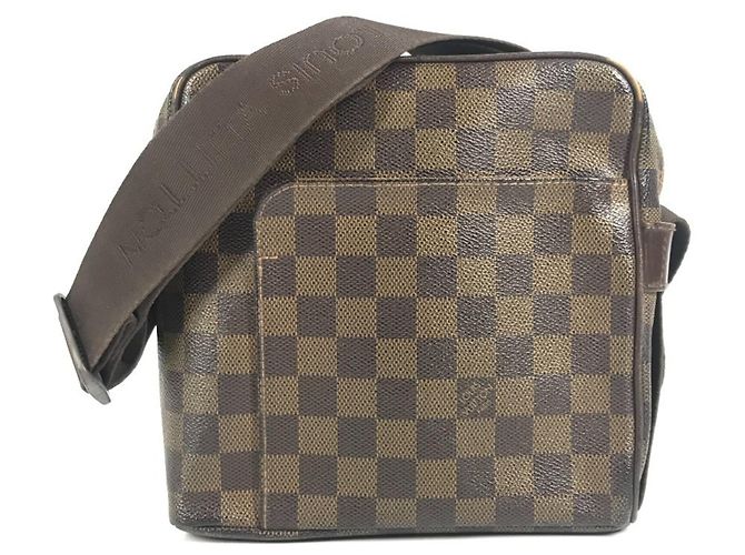 Bolsa transversal Louis Vuitton Damier Olaf PM Marrom Damier ebene