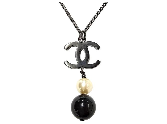 Collar largo Chanel B14B Coco Mark Negro