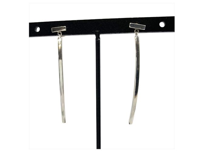 T Wire Bar Ohrringe von Tiffany & Co. Silber