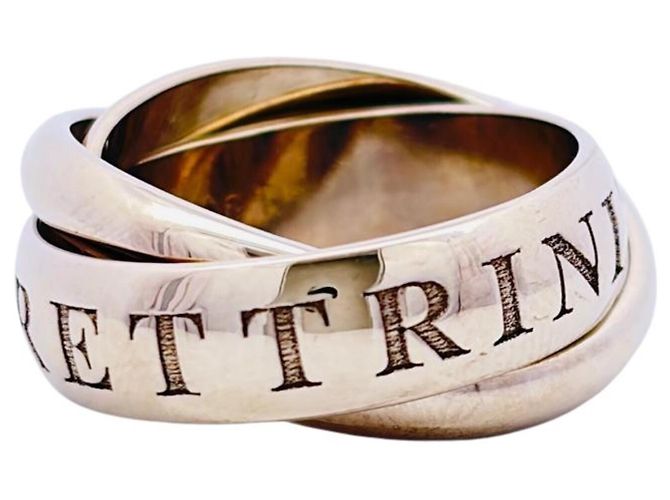 Anillo Trinity de Cartier - Edición Limitada de Navidad 1998 Dorado