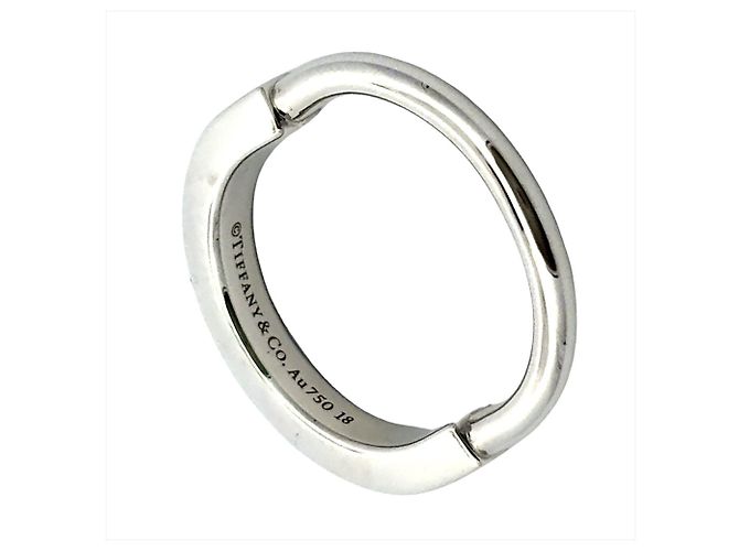 Anello Piccolo Lock di Tiffany & Co. in Oro Bianco D'oro