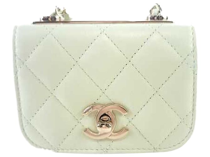 Trendy CC Chanel Bolsa transversal Cc Trendy Branco