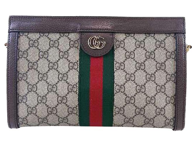 Bolsa de ombro Gucci Ophidia em couro Multicor