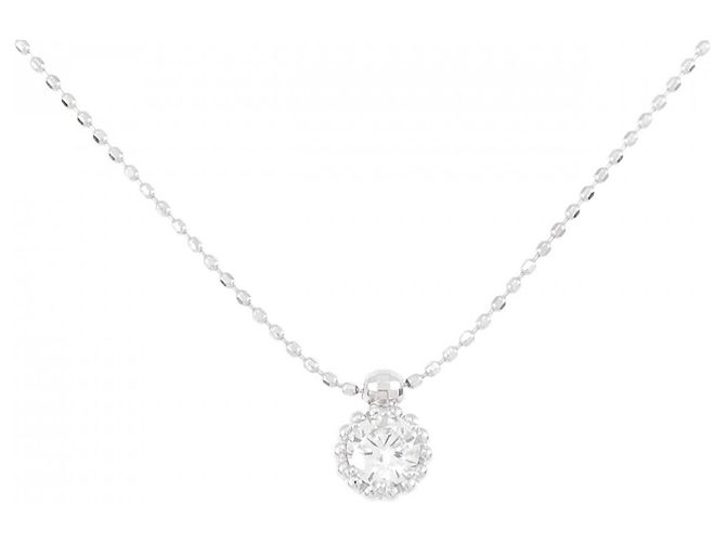 Autre Marque Collar de diamantes en oro blanco Au750 Plata