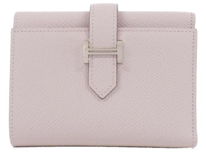 Béarn Hermès Hermes Bearn Combine Epsom Wallet Pink