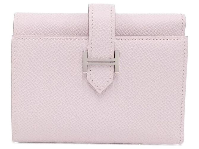 Béarn Hermès Hermes Bearn Combine Epsom Wallet Pink