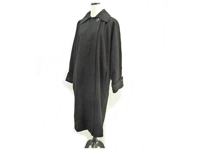 Autre Marque Abrigo Largo Dejac Aquascutum Negro