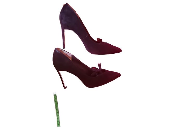 Ted Baker Black Suede Bow High Heels