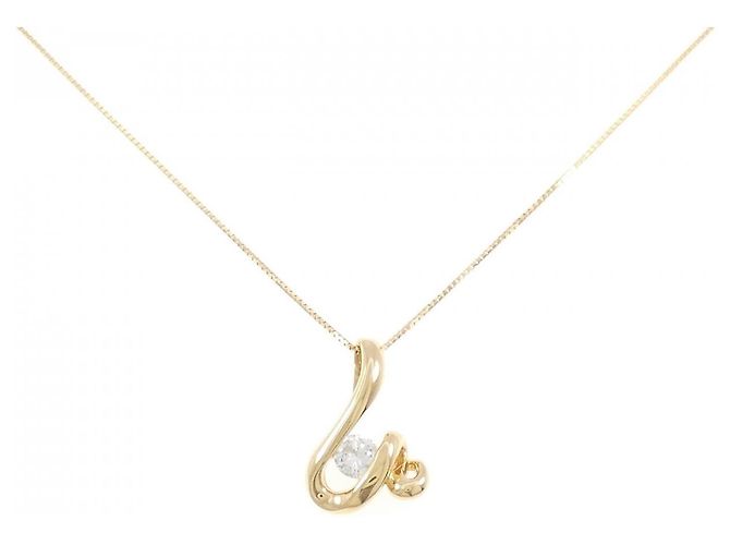 Autre Marque Collar de diamante Au750 Dorado