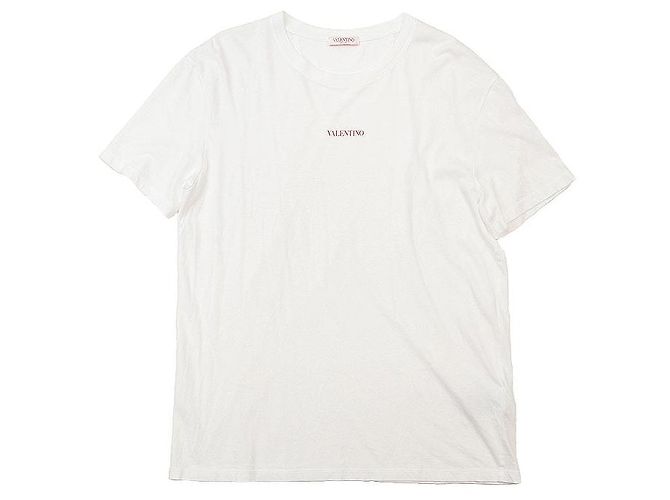 Camiseta de algodón Valentino Blanco Roja