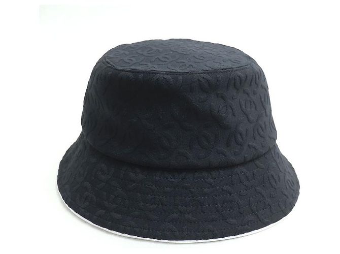 Chanel Coco Mark Bucket Hat Black