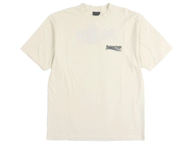Camiseta de algodón Balenciaga Beige Crudo