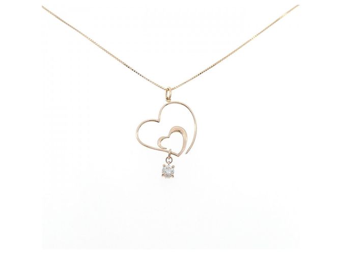 Autre Marque Collar de diamante Au750 Rosa