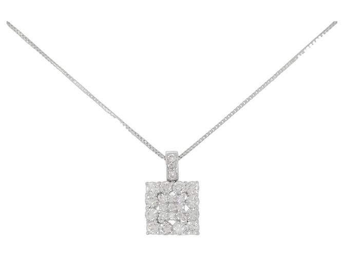 Autre Marque Collana con diamanti Au750 Argento