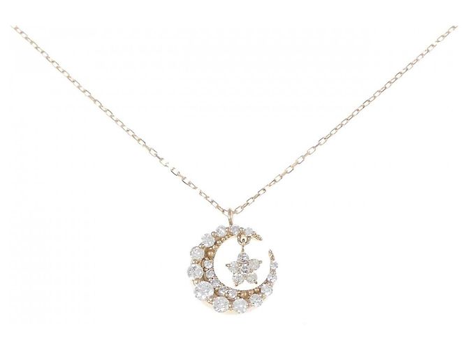 Autre Marque Collar de Diamante de Luna Au750 Rosa