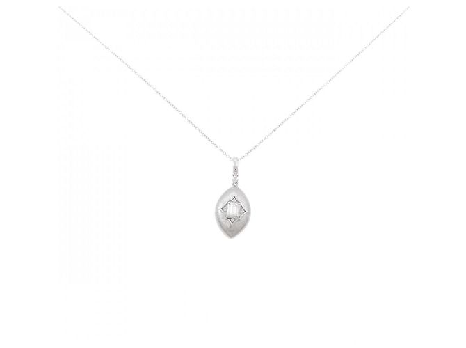 Autre Marque Au750 Diamant-Halskette Silber