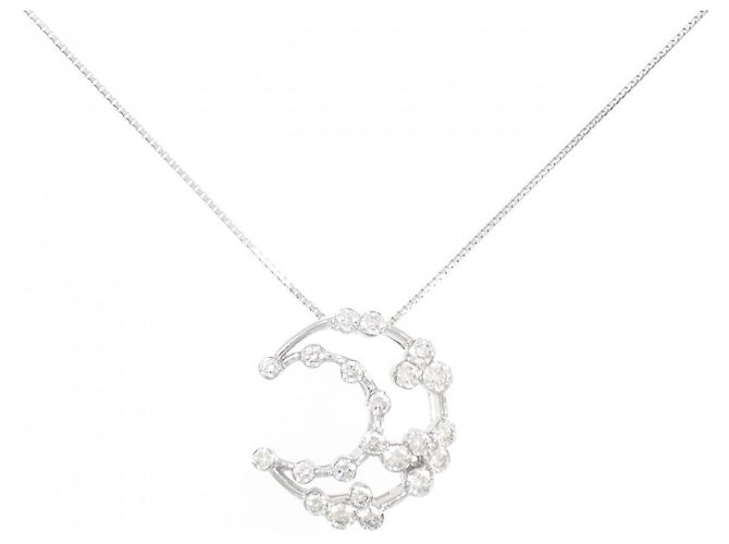 Autre Marque Au750 Diamant-Halskette Silber