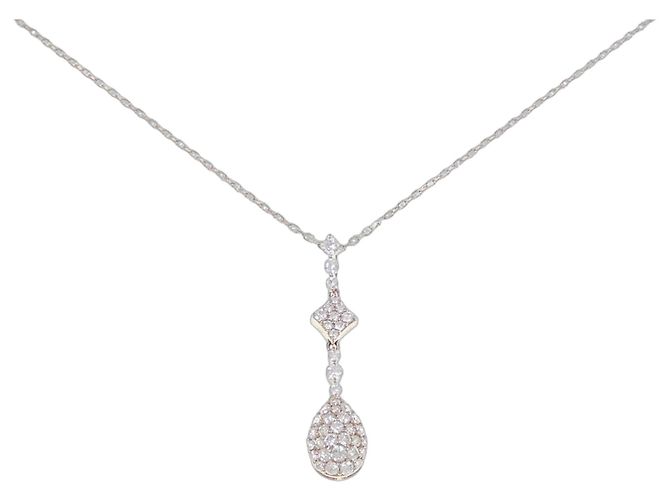 Autre Marque Au750 Diamant-Halskette Pink