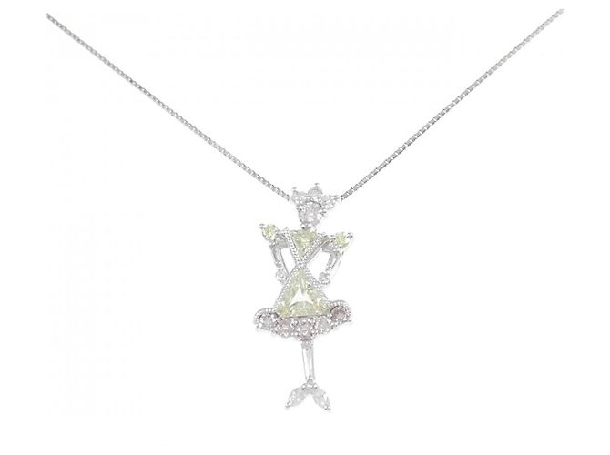 Autre Marque Collar de Diamante PT900 PT850 Plata