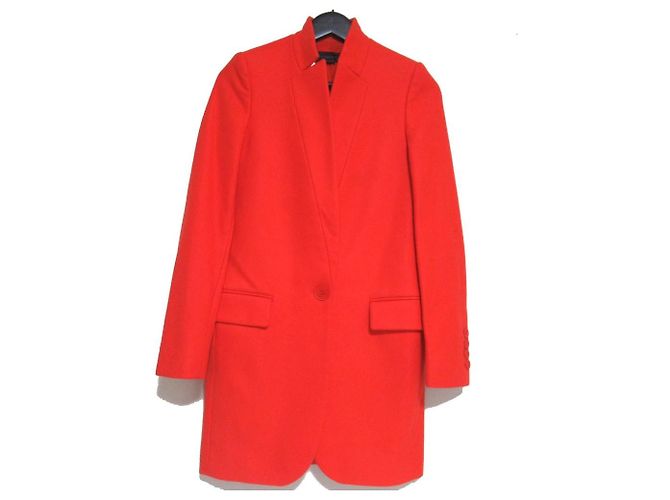 Stella Mc Cartney Abrigo de Lana Bryse de Stella McCartney Naranja