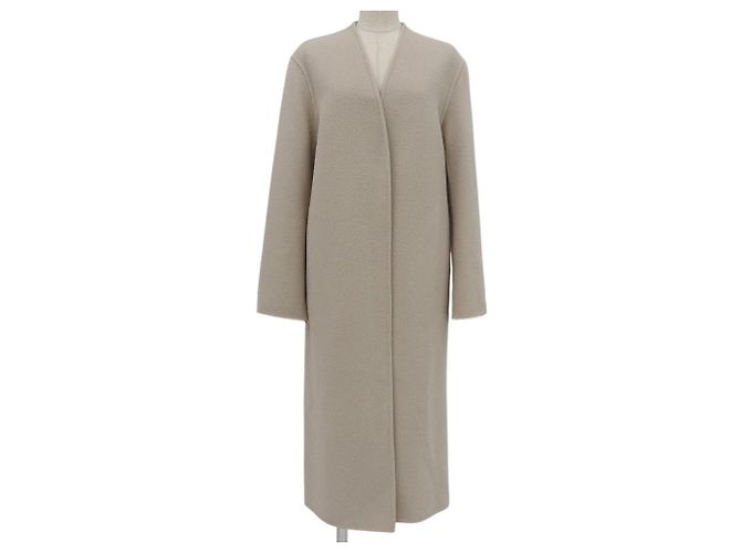 Autre Marque Abrigo de Melton Doble Cara Beaver DES PRES Beige