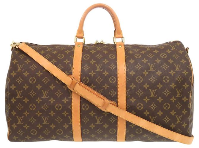 Boston Tasche Keepall Bandoulière 55 Monogram Louis Vuitton Braun Monogramm