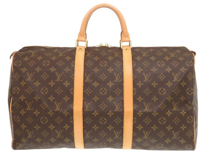 Sac Boston Keepall 50 Monogram Louis Vuitton Marron Monogramme