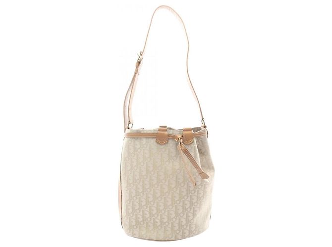 Borsa a Spalla Trotter Christian Dior Marrone Beige