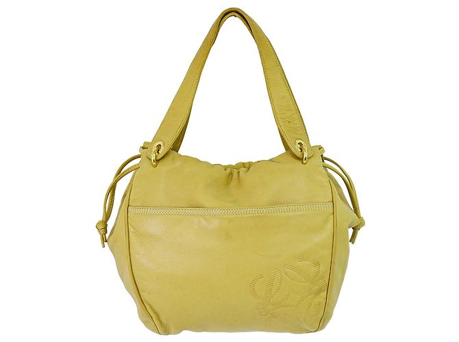 Loewe Anagram Tote Cuir Petit Beige
