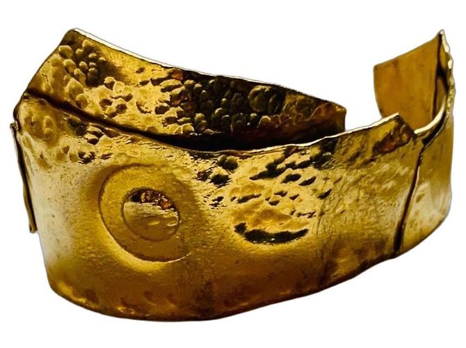 Autre Marque David Rucli Brazalete Escultura de Bronce Dorado