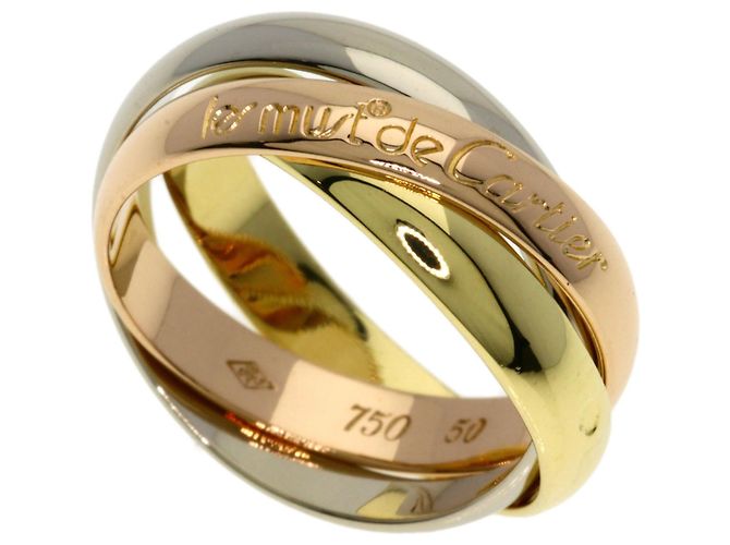 Anillo Cartier Trinity en oro rosa blanco y amarillo