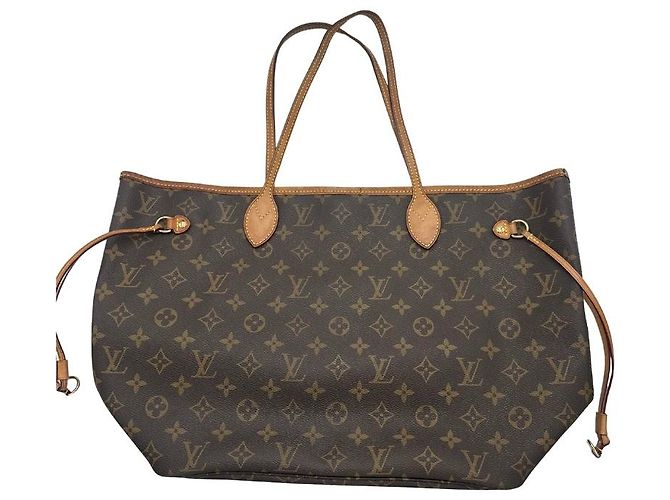 Borsa Tote Monogram Canvas MM Louis Vuitton Neverfull NM Marrone