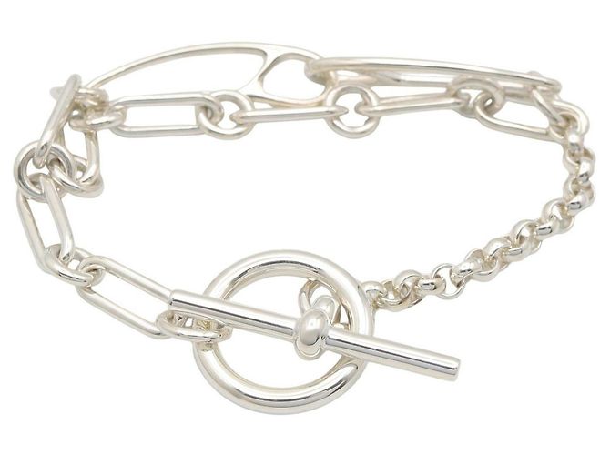 Hermès Bracciale Charm Chaine d'Ancre Punk Hermes Argento 