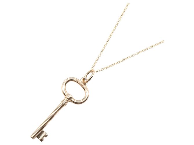 Collar de Llave Ovalado Tiffany & Co. en Oro Rosa de 18K Dorado