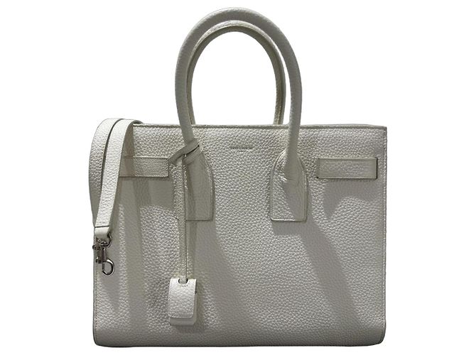 Saint Laurent Sac de Jour Petit Crème Blanc