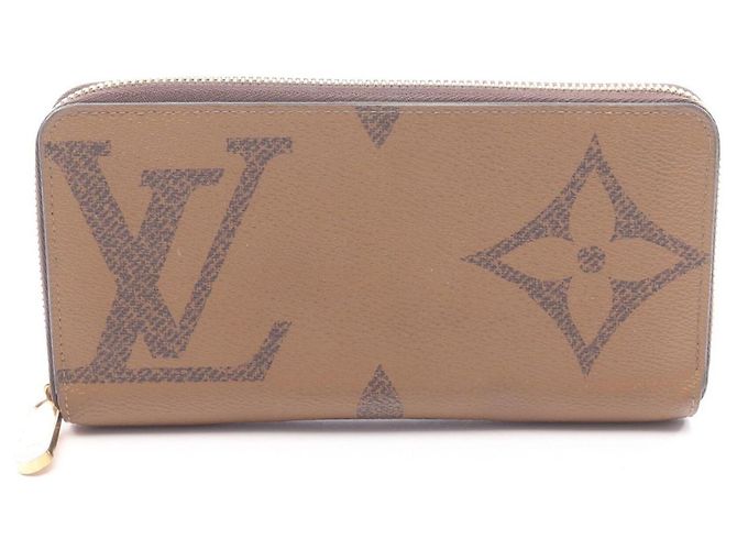 Louis Vuitton Zippy Geldbörse Lang Braun