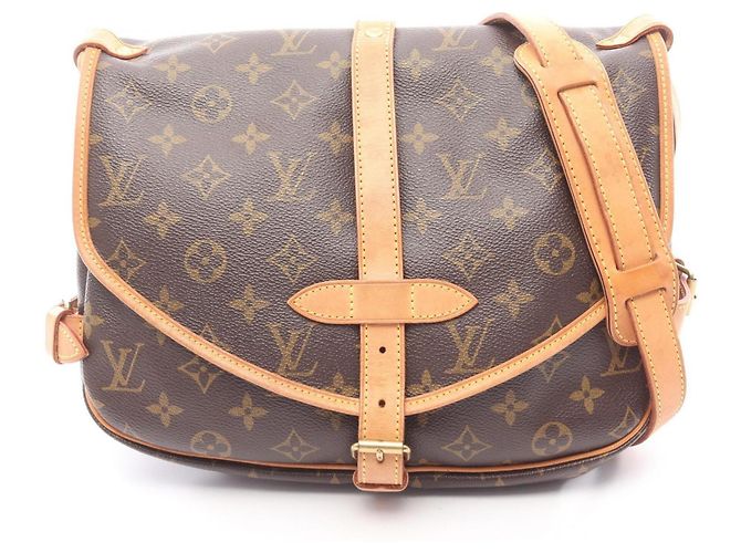 Bolsa de Ombro Saumur 30 Louis Vuitton Marrom