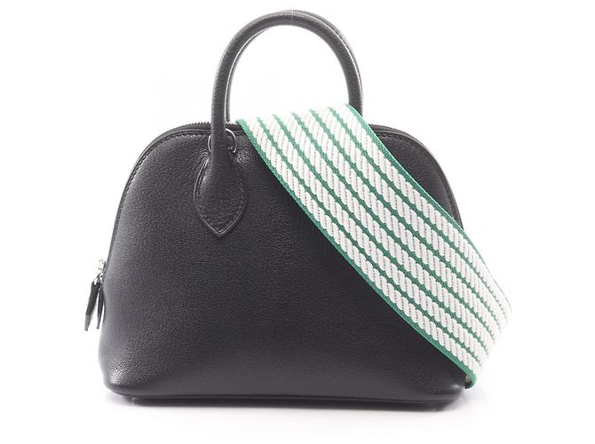 Hermès Bolide 1923 Mini 2-Wege-Handtasche Schwarz