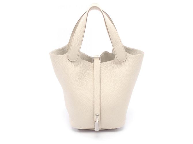 Sac à main Hermès Picotin Lock PM Écru