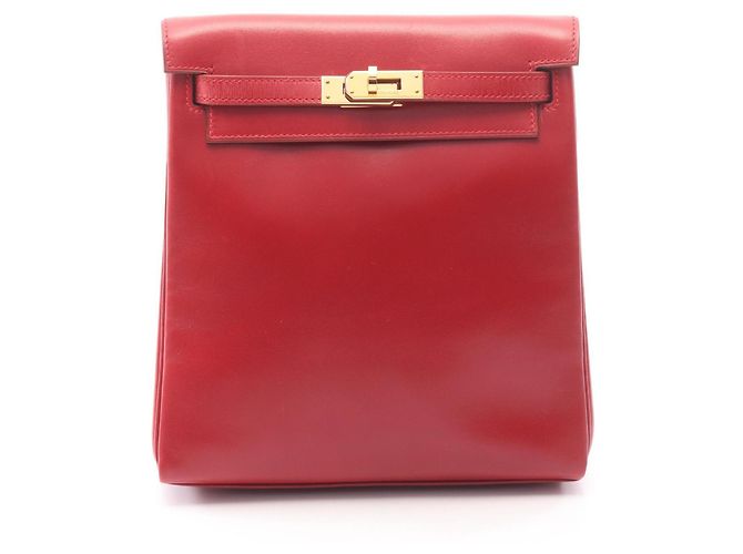 Hermès Hermes Kelly Ad PM Backpack/Handbag Red