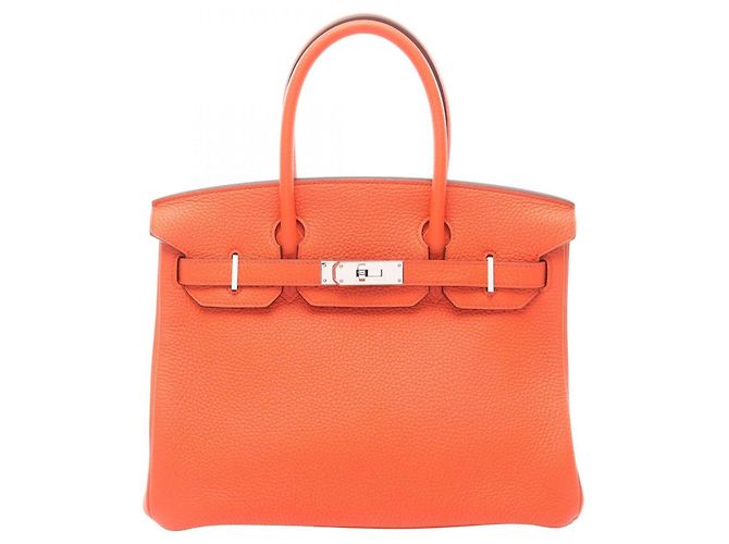 Bolso Hermès Birkin 30 en naranja