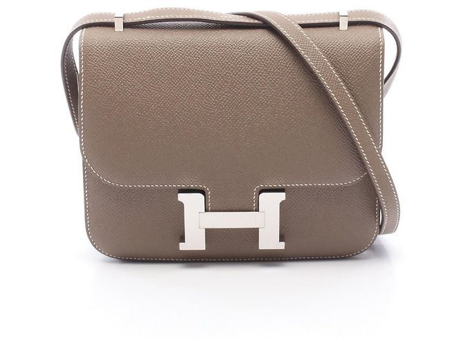 Bolsa de Ombro Constance 3 Mini da Hermès Marrom