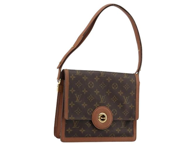 LOUIS VUITTON Bolsa de Ombro Monogram Raspail M51372 LV Auth BA12420 Monograma