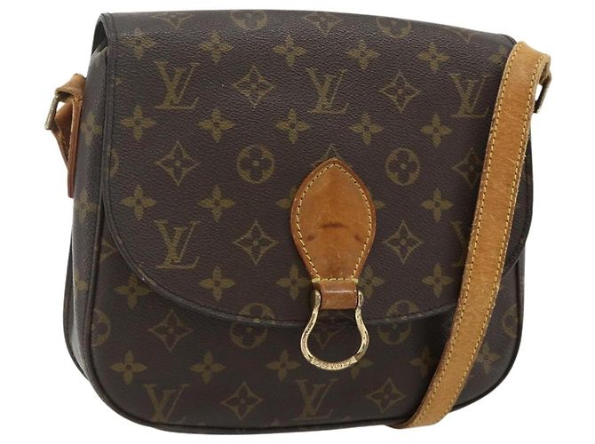 LOUIS VUITTON Bolsa de Ombro Monogram Saint Cloud GM M51242 LV Auth bs34782 Monograma