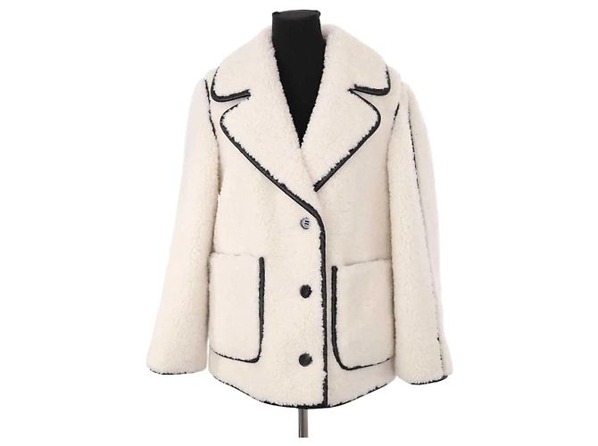 Maje Ecru coat Cream