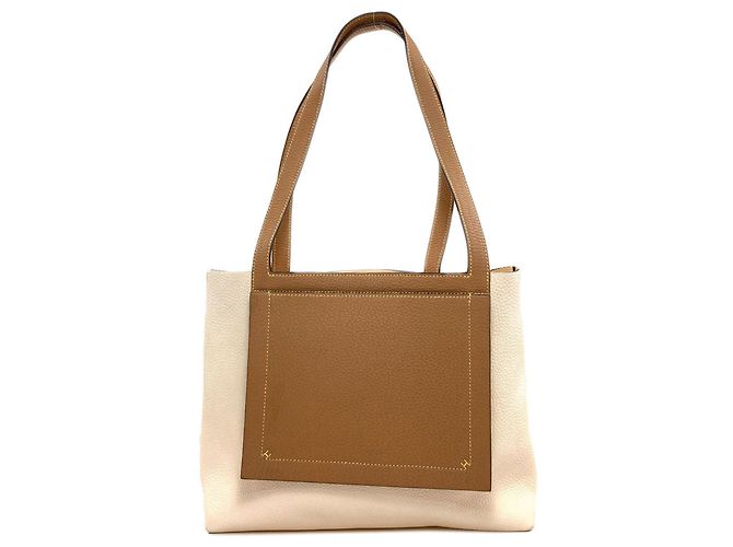 Hermès Hermes Cabasellier 31 Bolsa Tote Marrom Cru