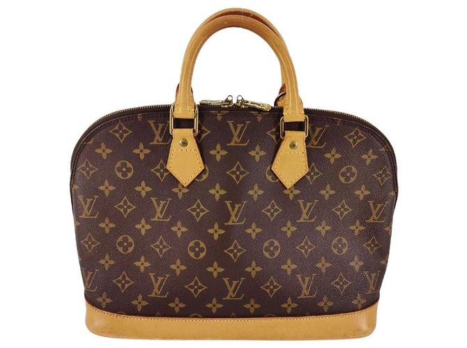 Sac à main Louis Vuitton Alma en toile Monogram MM Marron