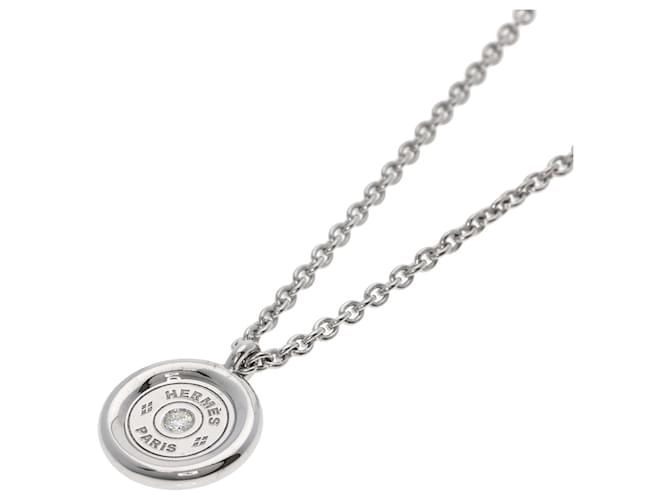 Collier Sellier Diamond en or blanc 18K Hermès 