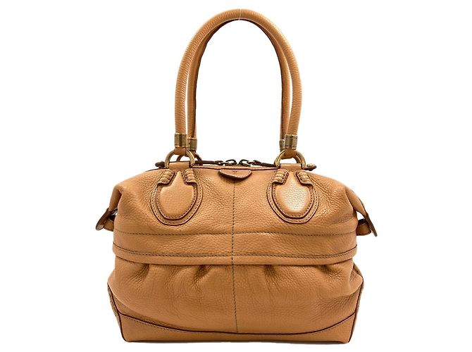 Bolso de mano Mini Boston Tod's Castaño